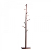 행거 설치 부품 스탠드옷걸이 키다리행거 알고트 101009 호두 코트 랙 바닥 현대 미니멀리스트 북유럽 옷걸이 수직 가정용 침실 접는 옷 단단한 나무, 【북미호두】디스크형