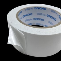 백색 폼양면 테이프(PE 50mm 25mm) / 오공 차량용 블랙박스 부착 사무용 다목적 양면 강력접착 스티커 문구용품, 2) 25mm (2개 1조)