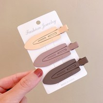 홈바내쓰 3개입 메이크업 서핑보드 패션 머리핀 헤어 고정 옆머리 앞머리핀 미니