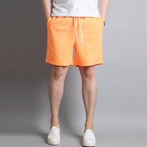 가우리 여름 남성 면반바지 HL 333 형광 피그먼트 반바지