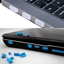 노트북 방진 플러그 포트 USB 구멍 실리콘 커버 먼지 방지 마개, 화이트