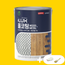 [만능페인트] 삼화페인트 아이럭스 올코팅 벽지페인트 방문페인트 현관문 철문 페인트 1L, 반광1L, 스톤블루, 1개