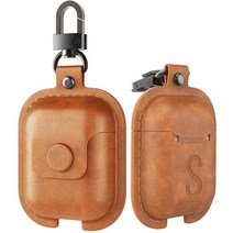 애플 에어팟프로 3세대 가죽 케이스 커버, 브라운, Airpods 2 Case Cover