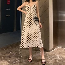 SAMARA 물방울 원피스 땡땡이 도트 롱 기장 아가씨 의상