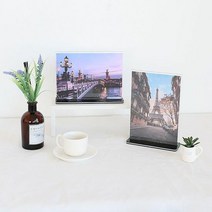 RT 커피숍 매장 POP 메뉴판 사진 액자 아크릴 프레임 A5, 가로형