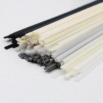 용접봉 스텐 연강봉 와이어 알루미늄 플라스틱 ABS/PP/PVC/PE 용접 스틱 5x2mm 용접기 총 범퍼 수리 용품 25CM 10 개, [04] Black(PE), 04 Black(PE), 04 Black(PE)