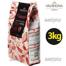 발로나과나하 다크초콜릿 다크70% 카카오70% valrhona guanaja70 프랑스초콜릿, 1개, 3kg