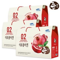 즙쟁이 즙쟁이 석류콜라겐즙 3박스 90포, 3개, 70ml