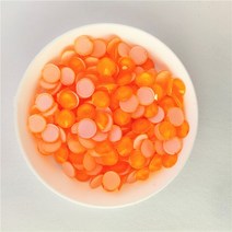 저스트씨 SS3-30 유리 야광운 형광 크리스탈 네온 비 핫 수정 라인 석 FlatBack Strass 패브릭 의류 네일 아트 장식, [13] mix size 1440pcs, [08] Fluorescent Orange