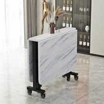 듀얼폴딩책상 원룸 책상 테이블 거실 공부 접이식 간이 공간활용 노트북 선반형 독서 슬림, 브라운-화이트  120x80x75CM