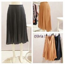 올리비아로렌 하늘하늘 주름 플리츠 쉬폰 롱 스커트 nc청주점 vobdkwf8131