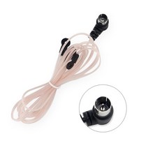 Dlenp 다이폴 안테나 실내 구리 공중 HD 라디오 T 모양 남성여성 PAL 커넥터 75 OFM 야마하 AMFM용, 남성