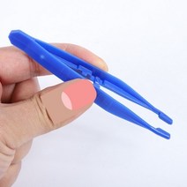 일회용 정밀 핀셋 플라스틱 집게 소형 과학실험 DIY 비즈 공예 쥬얼리 수작업 공구 1P