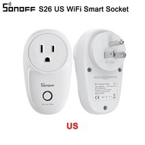Itead SONOFF 콘센트 S20/S26 EU/ US/ UK 와이파이 플매트 카펫 매트 러그 무선 스마트 소켓 Alexa Google Home e-WeLink 앱으로 작동, [03] S26 US