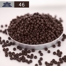 동보 3mm 불투명한 자기구슬 솔리드 물빠짐 없는 토호 비즈 반지, T46 #-3Mm/10G