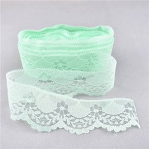 페브릭장식아프리카 레이스 패브릭 테이프 40MM diy 바느질 액세서리 자수 그물 작업 웨딩 보우 장식 10, 10 Light Green