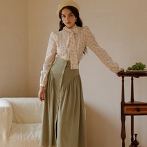 [쎄무아무아]Kaki Pelvis line point skirt