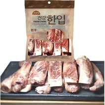 수제명가 애견용 셰프시리즈 건강 한입 간식, 바베폭립, 1개