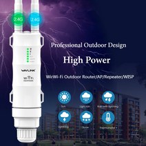 Wavlink 고성능 300 mbps 무선 wifi 반복기 옥외 2.4g 무선 wifi 대패 또는 장거리 증량제 poe 높은 이익 안테나|wireless wifi router|, EU Plug