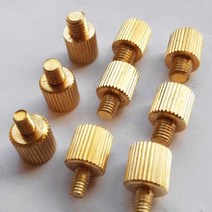 M3 M4 M5 M6 황동 핸드 트위스트 널링 나사 볼트 장식 나사, 08 M4x20 2Pcs