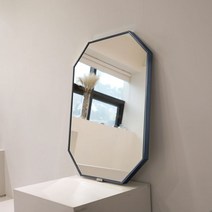 [브래그디자인] 450x600 팔각 거울 (코발트네이비) 타사 대비 2배 두꺼운 5mm 거울, 코발트네이비