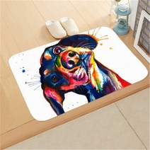 만화 개 안티-슬립 도어 매트 40*60cm 실내 복도 발코니 벨벳 깔개 거실 욕실 카펫 홈 장식, 004