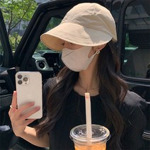 모루잡화점 자외선차단모자 여름 모자 베이지