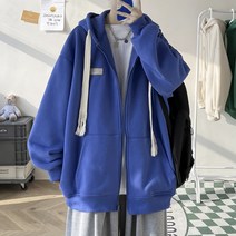 YAPOGI OVERSIZE 빅사이즈 기모 낭여공용 후드집업