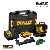 디월트 20V MAX 3x360도 아토믹 그린 레이저 키트 DCLE34031D1, 단품