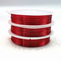 구리선 0.3mm 0.4mm 다채로운 구리 이어 구슬 보석 만들기 DIY 수제 팔찌 액세서리, [02] 0.4mm(6m), [07] 07