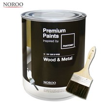 철재/목재용 팬톤 페인트 우드앤메탈 에그쉘광(저광) 1L, Lunar Rock(14-4201), 1개