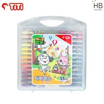 티티파스 애니멀캠프 크레파스 55색
