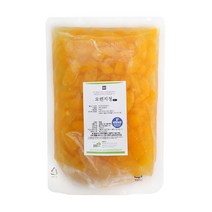 봄봄푸드 1kg 2kg 대용량 과일청 수제청 카페 납품 에이드 스무디 라떼, 오렌지청(청크)