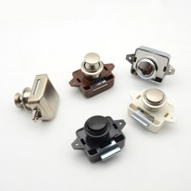 잠금 래치 푸쉬 도어 래치 합금 원터치 잠금장치 랏지, 매트실버