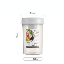 예쁜 피크닉 소풍 도시락통휴대용 아침 오트밀 시리얼 너트 요구르트 샐러드 컵 용기 세트 포크 소스 컵, 한개옵션1, 15 White-760ml