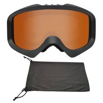 스키 및 스노보드 고글 김서림 방지 색상 최적화 렌즈 UV 스키 및 스노보드 안경용 눈 안경, 18x10cm, TPU, 블랙 오렌지 옐로우