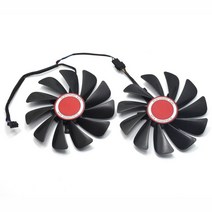 95MM FDC10U12S9-C 4 핀 쿨러 팬 교체 XFX Radeon RX 570 580 590 4G Vega 56 64 RX580 그래픽 카드 CF1010U12S, [01]  Fan, [01] 없음 RGB, [01] Black
