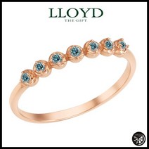 로이드 14K 18K Gold 블루 L-DIAMOND 하프 세팅 반지 PT로이드 LRF21188D