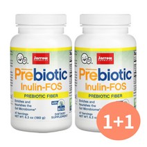 [2개] 자로우포뮬러스 프리바이오틱스 이눌린 FOS 파우더 180g 식이섬유 프락토올리고당 Inulin-FOS, 2개