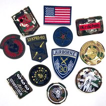 다이찌몰 밀리터리 자수 와펜 열접착 패치 군인 견장 모음, 1개, 14번 골드 3선 견장