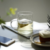 cocooning MAKA 홈카페 글라스 내열유리 트렌디 손잡이 유리잔, 투명500ml