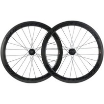 SUPERTEAM 슈퍼팀 카본 파이버 로드 디스크 브레이크 휠 세트 50mm 클린처 폭 25mm, Thru-Axle Type Front 12×100mm, Six Bolt Hub