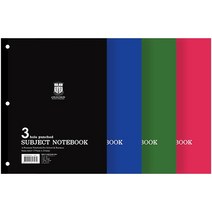 Letter 3공 서브젝 패드 노트 60매, 랜덤