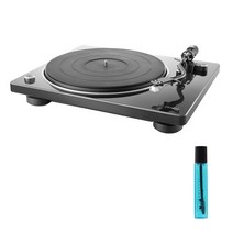 데논 DP-400 턴테이블 + 카트리지 클리닝액, 블랙
