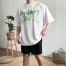 남자 쿨링 시드니 오페라 반팔 반바지 여름 회색 커플 트레이닝 세트 3컬러