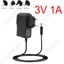 AC 100-240V DC 3 V 1A 전원 어댑터 충전기 TECSUN R909 전압 DR920c R9012 R305 R-909 DR-920C R-305 R-9012 라디오 수신기, [01] 3V 1A EU Plug