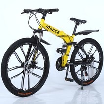 접이식 자전거 미니밸로 출퇴근용 경량 미니 2022 년 신제품 접이식 산악 자전거 맞춤형 24 26 29 인치 사, 09 라이트 옐로우_01 24Inch_02 24