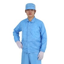 MK 제전방진복 [상의 Y카라] 정전기방지 크린룸 제전복 방진복, 네이비, 상의Y_4XL(115), 1개