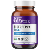 New Chapter Elderberry Force 30 Veg Tablets Non GMO 뉴 챕터 엘더베리 포스 베지 타블렛 30정 블랙 커런트 함유