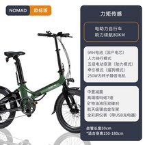 전기자전거 장거리용 대용량 배달용 출퇴근용 접이식 전동자전거 접이식 전기 자전거 리튬, 7 유럽 표준 버전  토크 감지 / 9AH 배터리 /, 36V